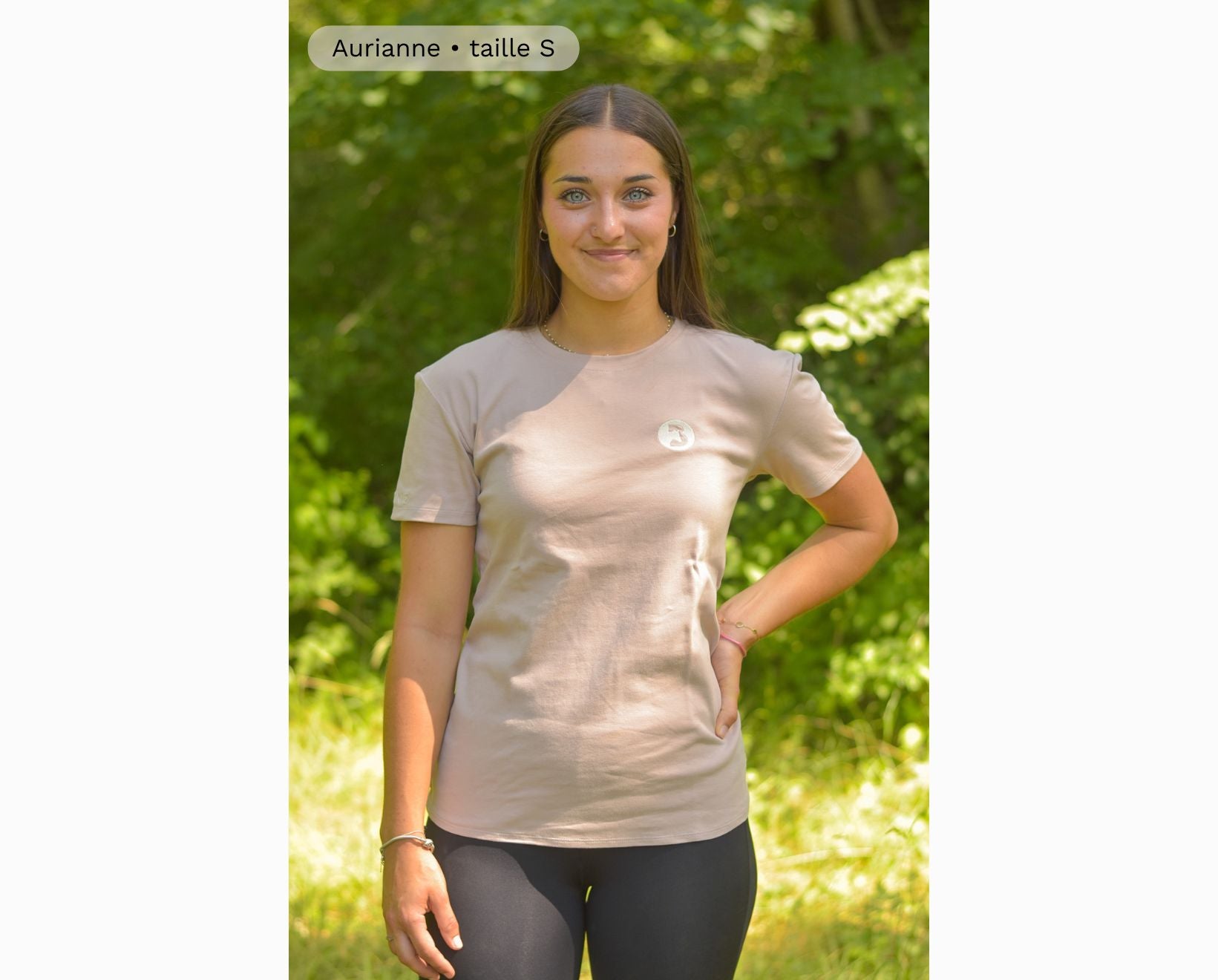 T-shirt équitation Femme Ariat Bleu Moyen